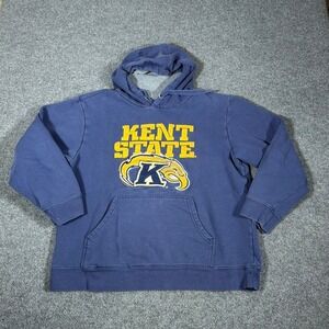 Kent State Golden Flashes Hoodie Mens Blue NCAA Football Pullover Fall 2015